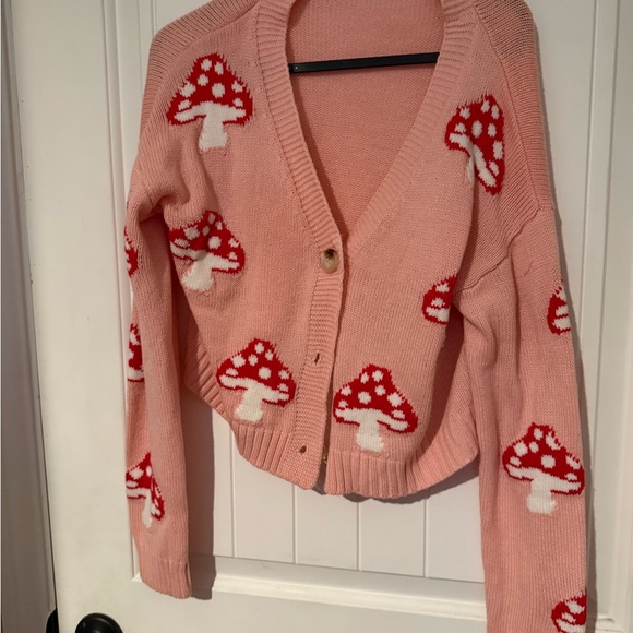 Sold! Mushroom cardigan Sz.S - Picture 4 of 6